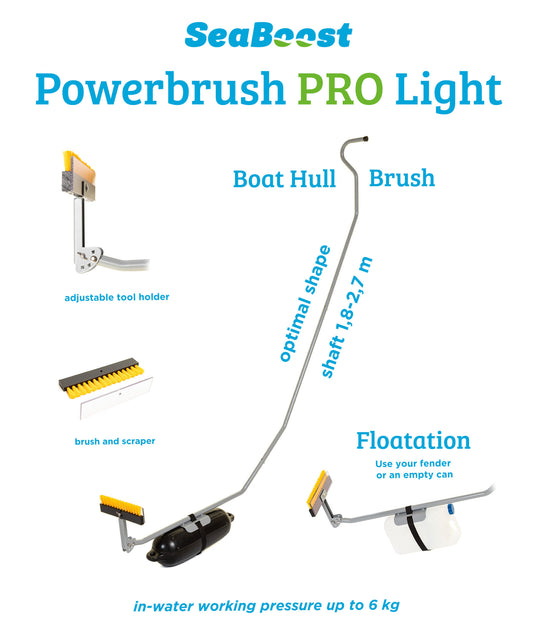 Powerbrush PRO Light – in-water hull cleaning brush